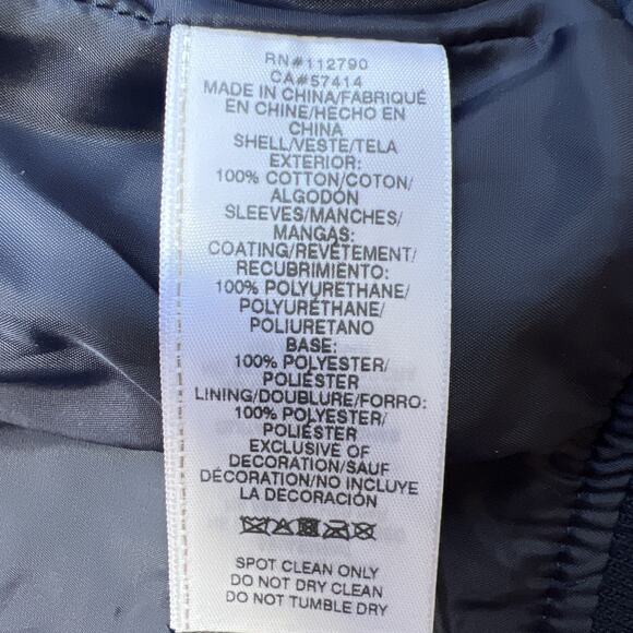 True Religion Guitar Buddha Varsity Jacket Women Large Denim White Retro Y2K NEW - Picture 8 of 12